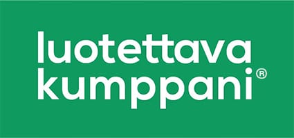 Luotettava Kumppani -tunnus.
